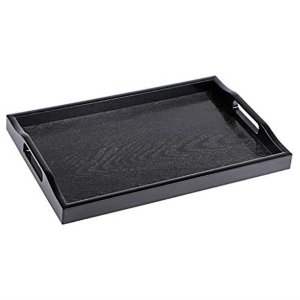 Plastic Serving Tray Rectangle Butler Tray Coffee Table Ottoman Breakfast Bed